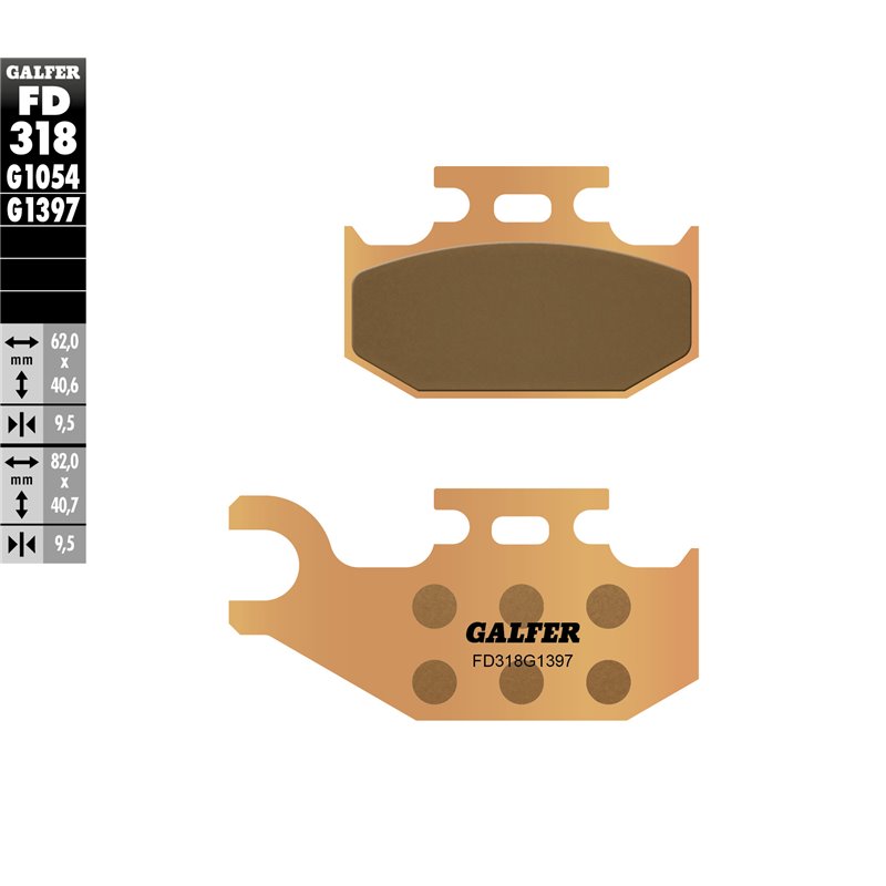 Pastillas freno Galfer FD318G1397