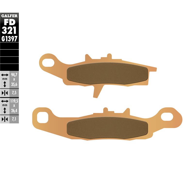 Pastillas freno Galfer FD321G1397