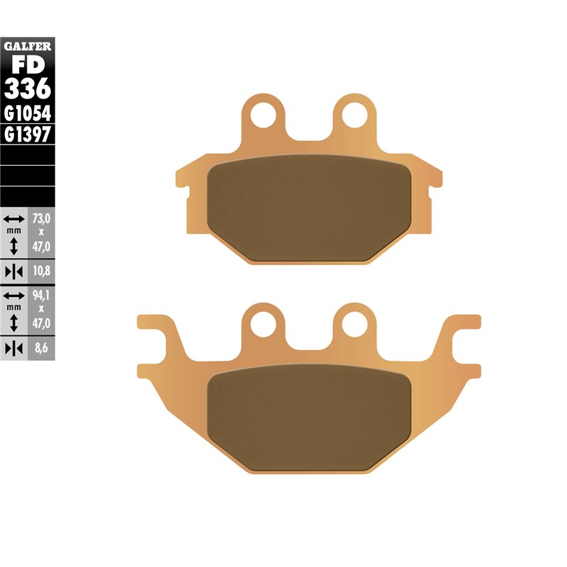 Pastillas freno Galfer FD336G1397