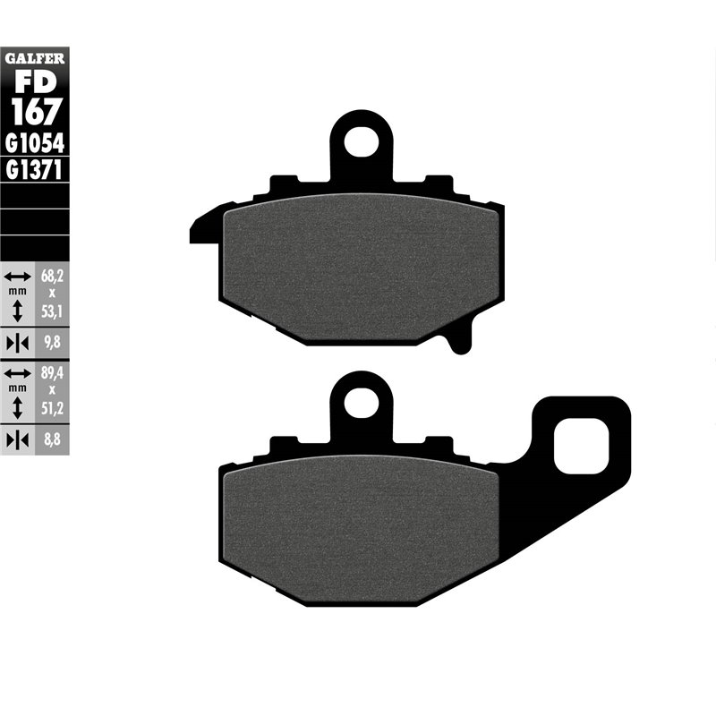 Pastillas freno Galfer FD167G1054