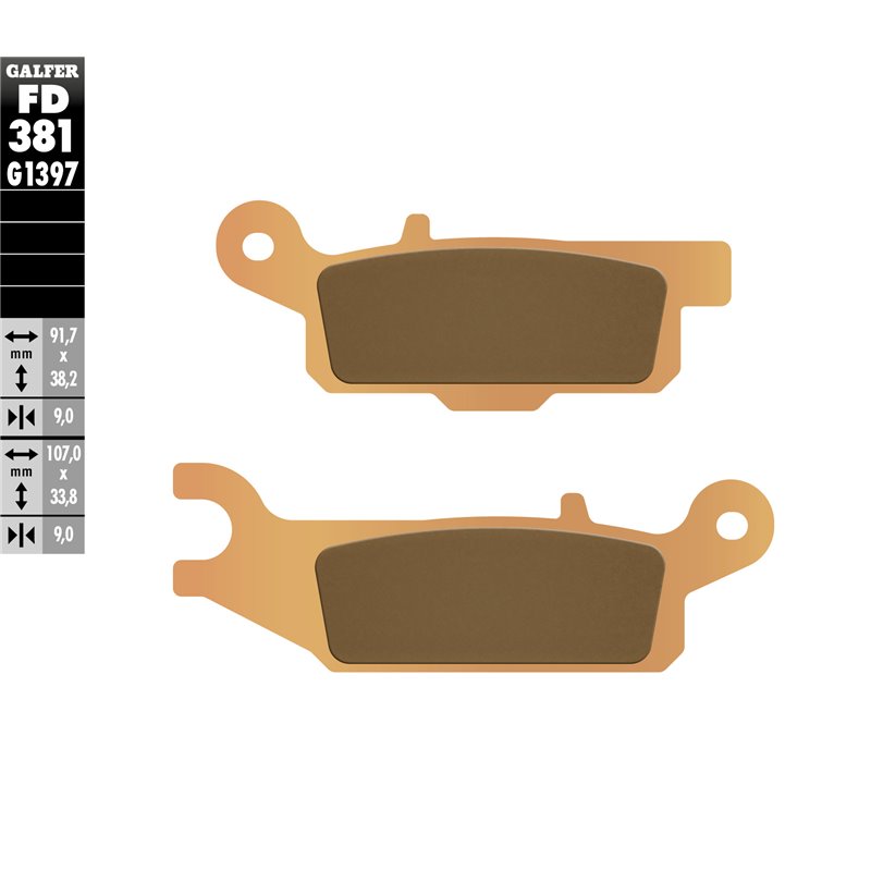 Pastillas freno Galfer FD381G1397