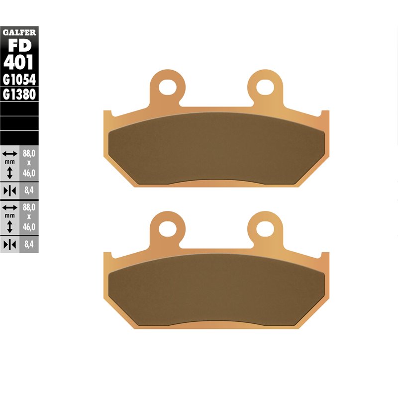 Pastillas freno Galfer FD401G1380