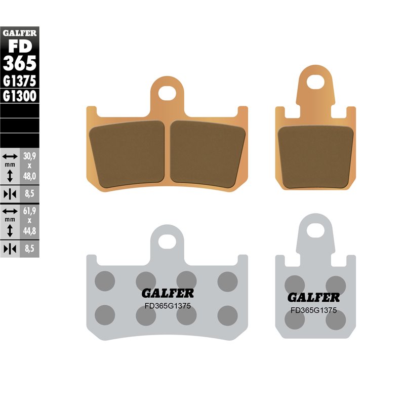 Pastillas freno Galfer FD365G1375