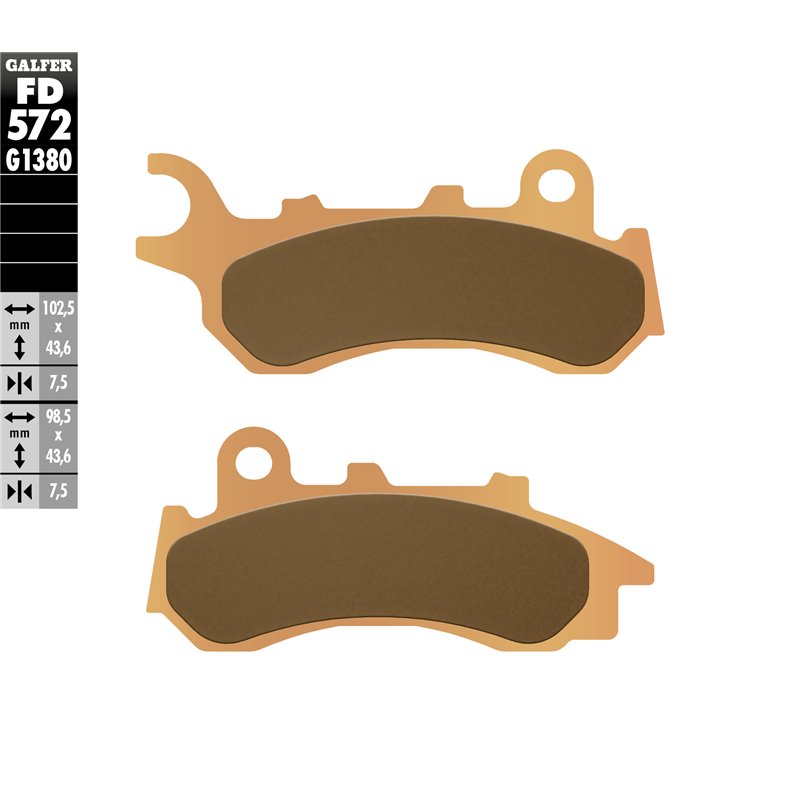 Pastillas freno Galfer FD572G1380