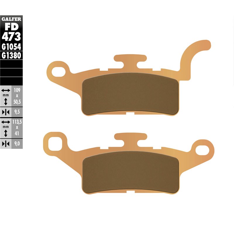 Pastillas freno Galfer FD473G1380