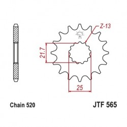 Piñón JTF565 de acero con...