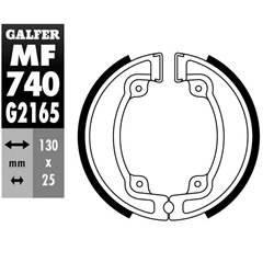 ZAPATA FRENO GALFER MF740G2165