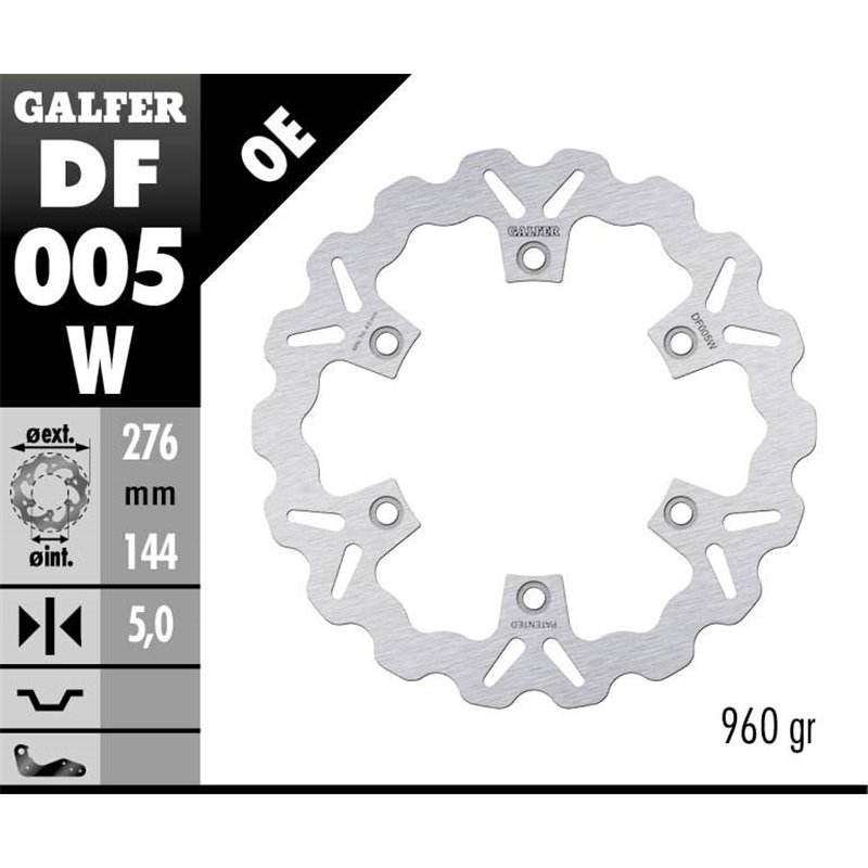 Disco freno Galfer DF005W