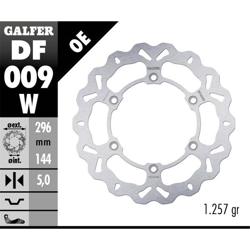 Disco freno Galfer DF009W