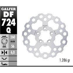 Disco freno Galfer DF724Q