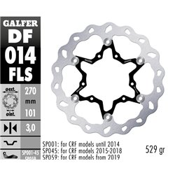 Disco freno Galfer DF014FLS