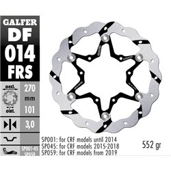 Disco freno Galfer DF014FRS