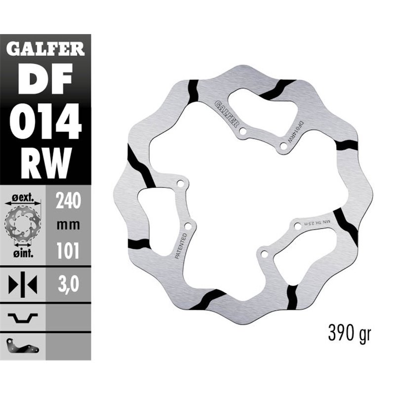 Disco freno Galfer DF014RW