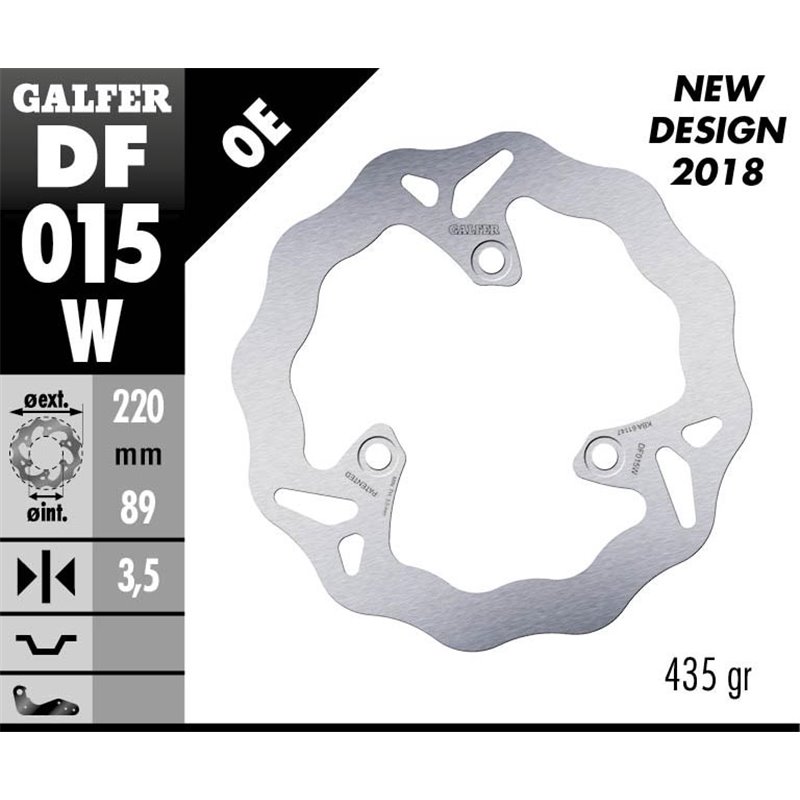 Disco freno Galfer DF015W