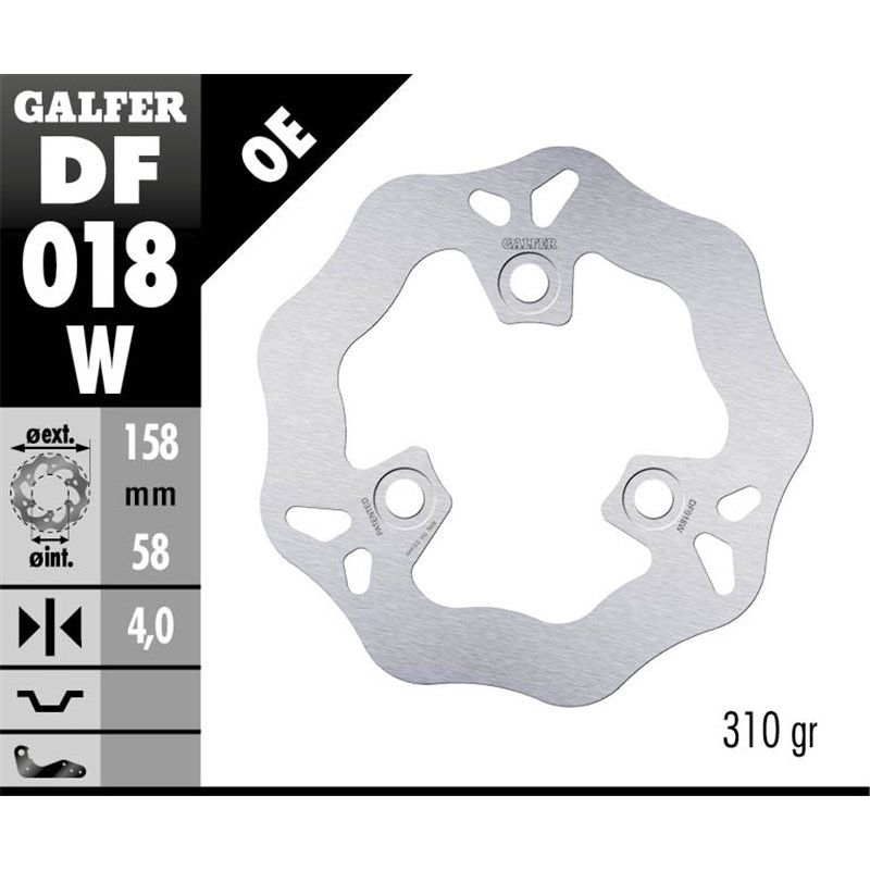 Disco freno Galfer DF018W