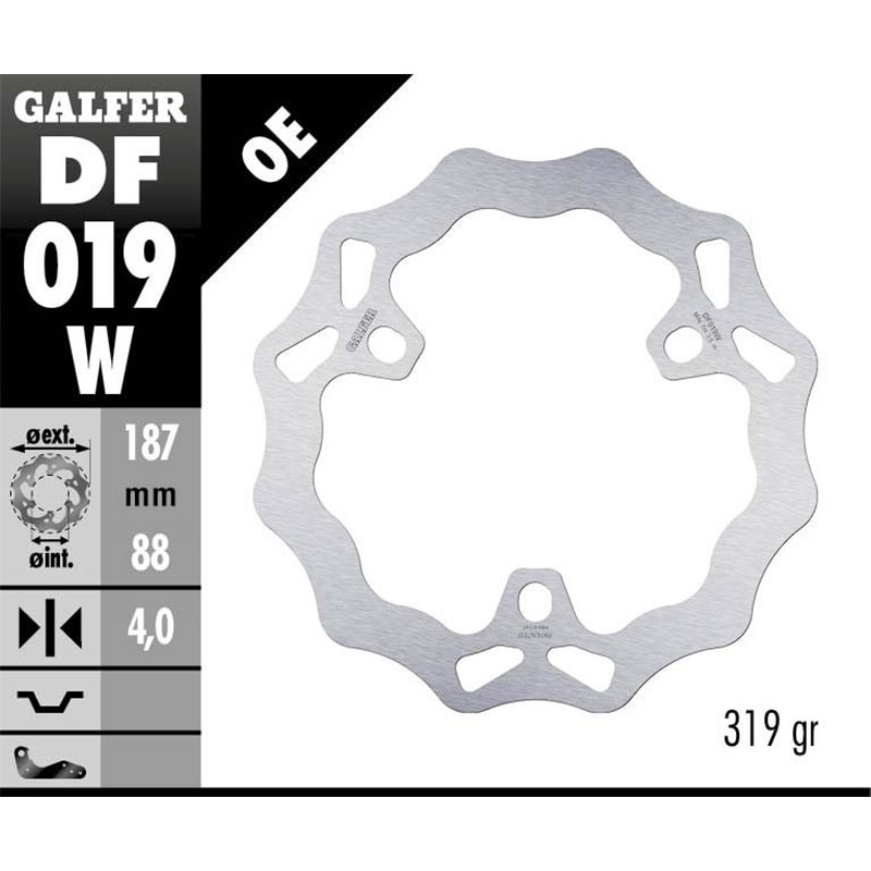 Disco freno Galfer DF019W