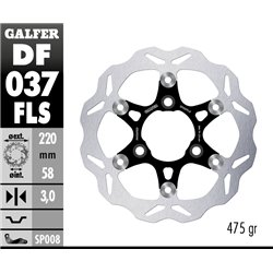 Disco freno Galfer DF037FLS