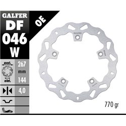 Disco freno Galfer DF046W