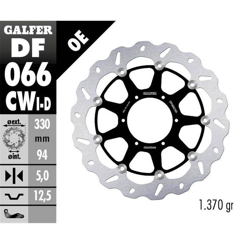 Disco freno Galfer DF066CWI