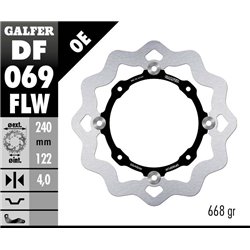 Disco freno Galfer DF069FLW