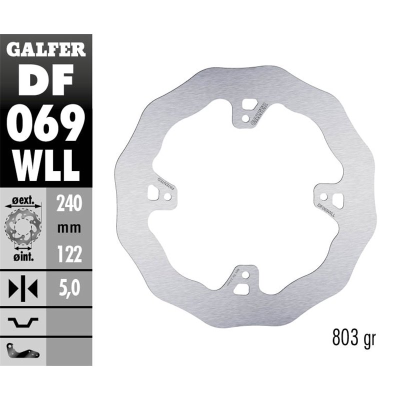 Disco freno Galfer DF069WLL