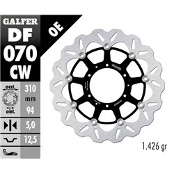 Disco freno Galfer DF070CW