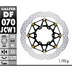 Disco freno Galfer DF070JCW1G03