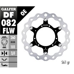 Disco freno Galfer DF082FLW