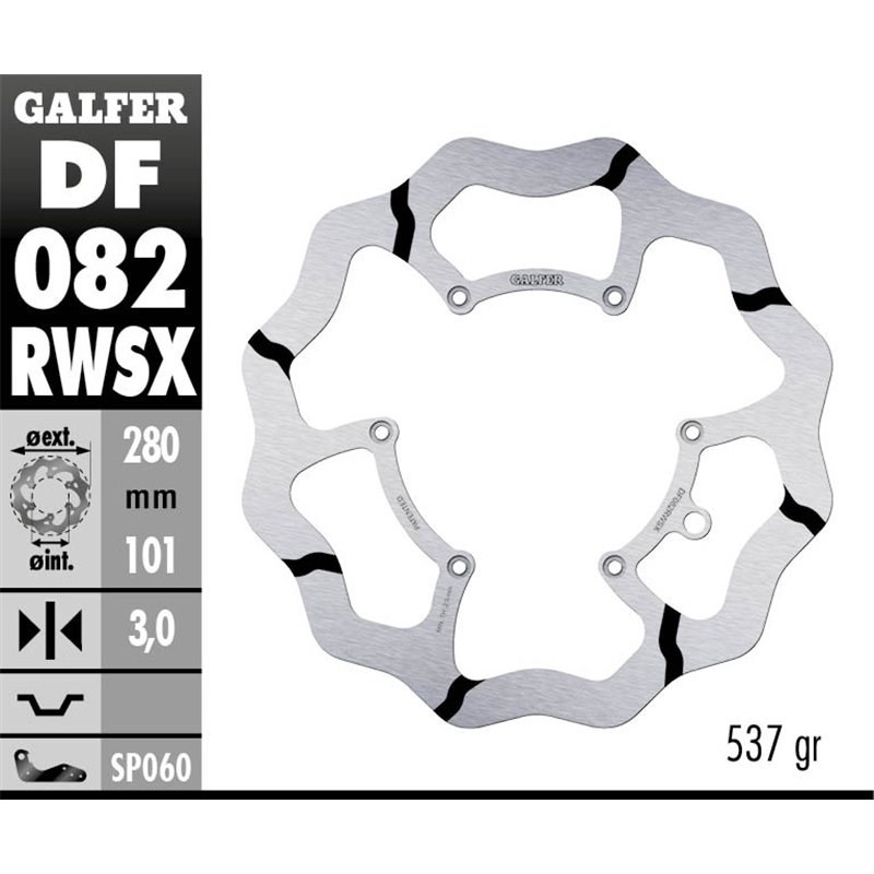 Disco freno Galfer DF082RWSX