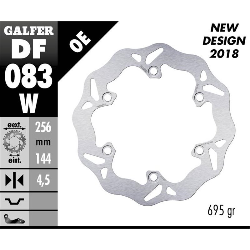 Disco freno Galfer DF083W