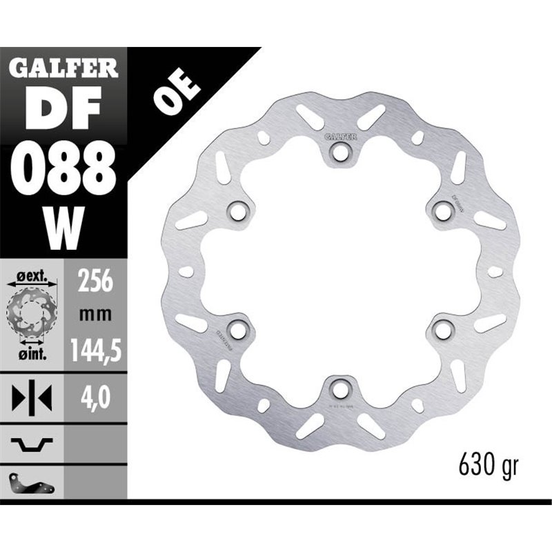 Disco freno Galfer DF088W