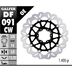 Disco freno Galfer DF091CW