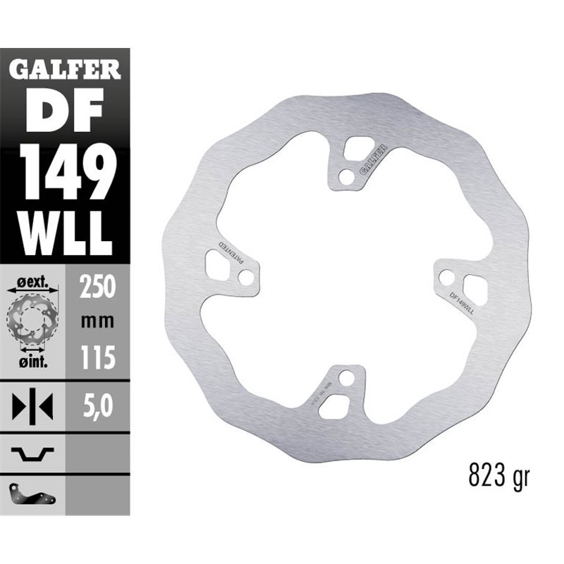 Disco freno Galfer DF149WLL