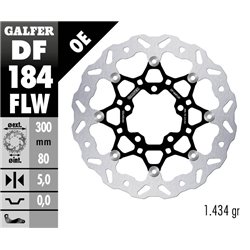 Disco freno Galfer DF184FLW