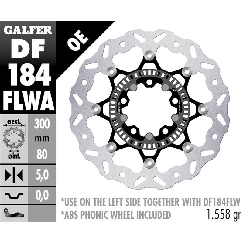 Disco freno Galfer DF184FLWA