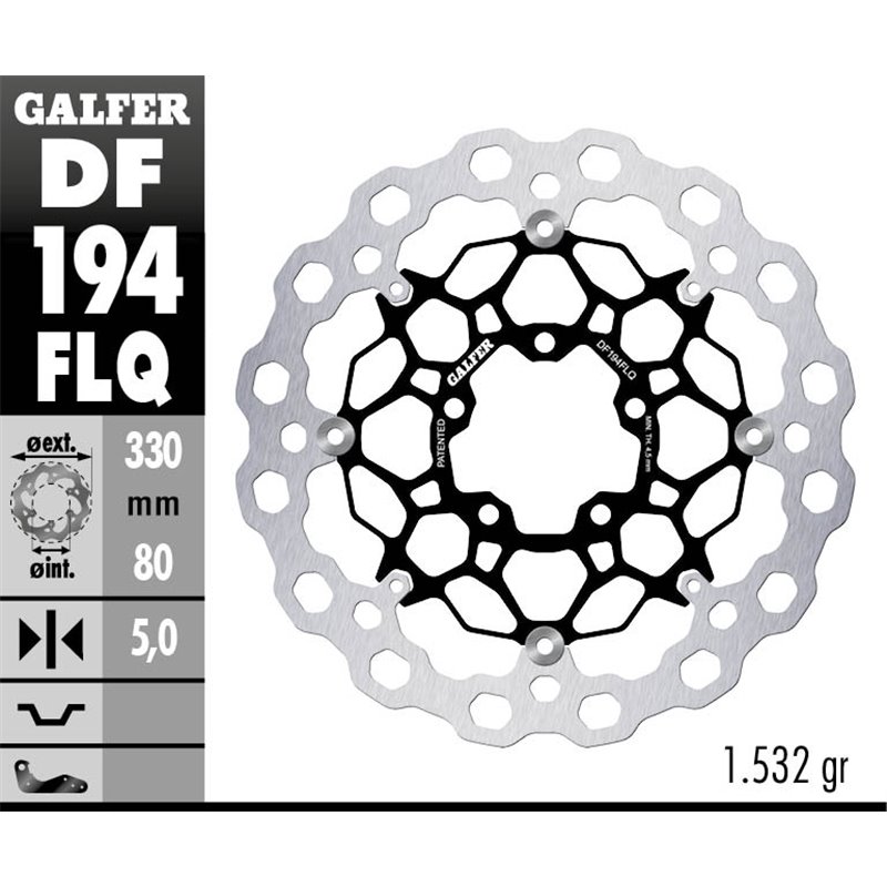 Disco freno Galfer DF194FLQ