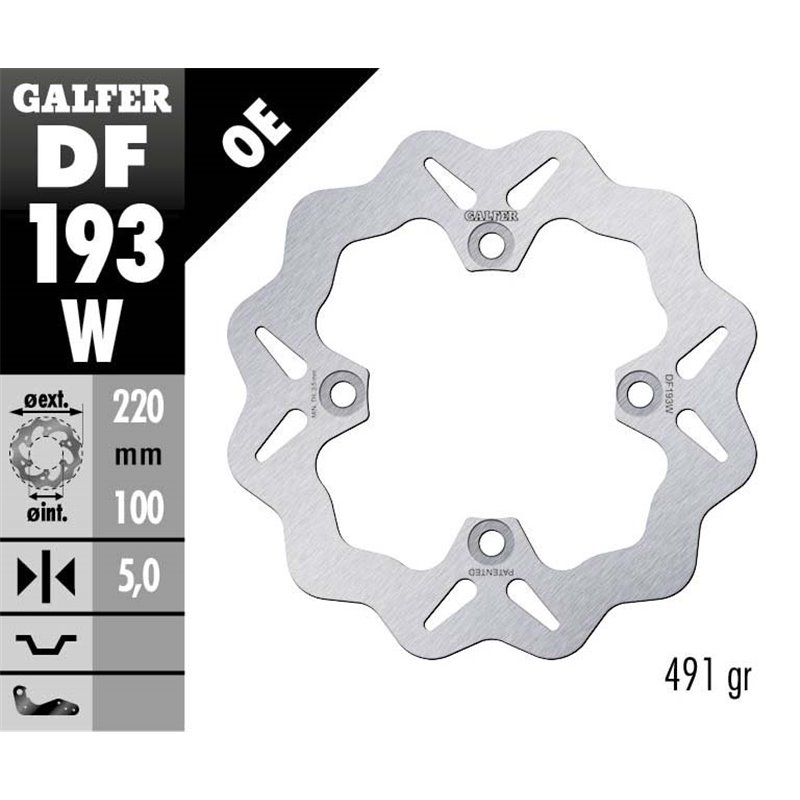 Disco freno Galfer DF193W