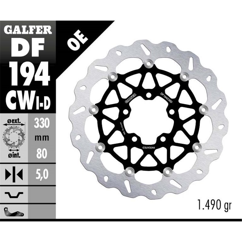 Disco freno Galfer DF194CWD