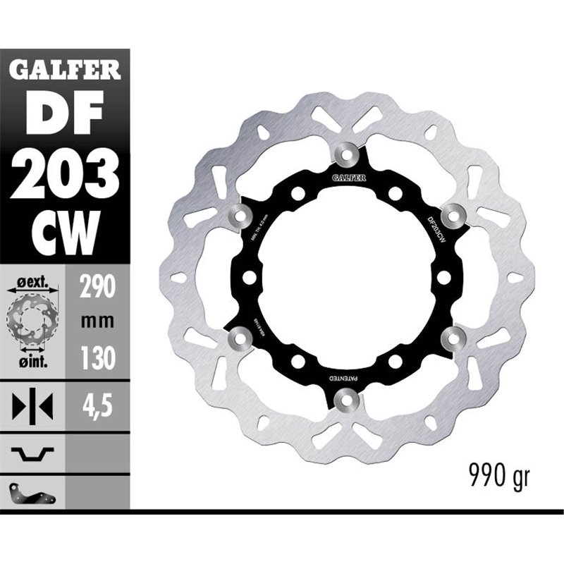 Disco freno Galfer DF203CW