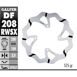 Disco freno Galfer DF208RWSX