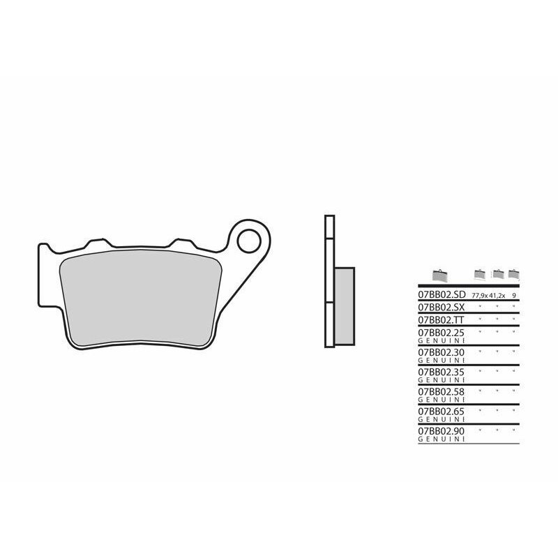 Pastillas Brembo 07BB0258