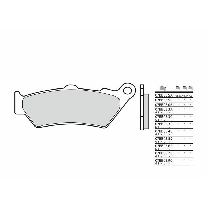 Pastillas Brembo 07BB0306