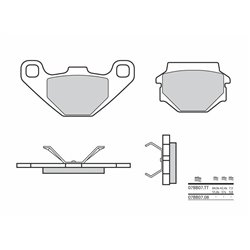 Pastillas Brembo 07BB0708