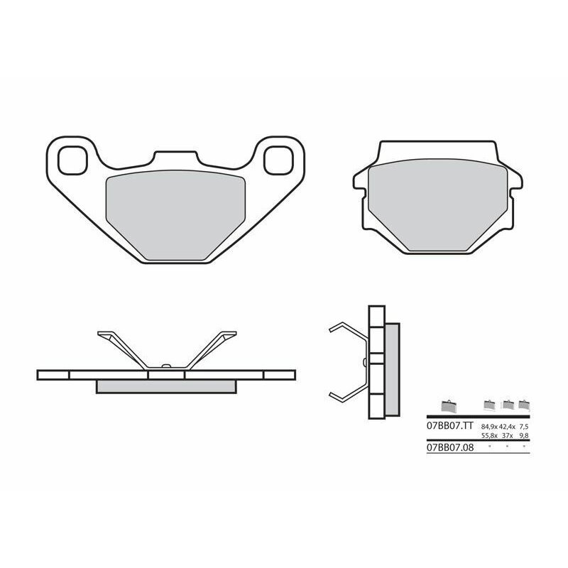 Pastillas Brembo 07BB0708