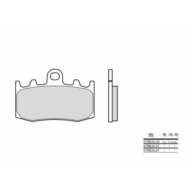 Pastillas Brembo 07BB2607