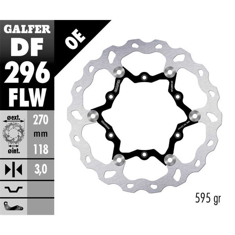 Disco freno Galfer DF296FLW