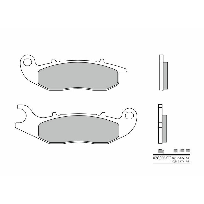 Pastillas Brembo 07GR03CC