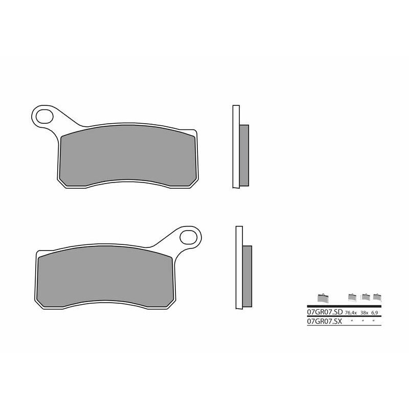 Pastillas Brembo 07GR07SD