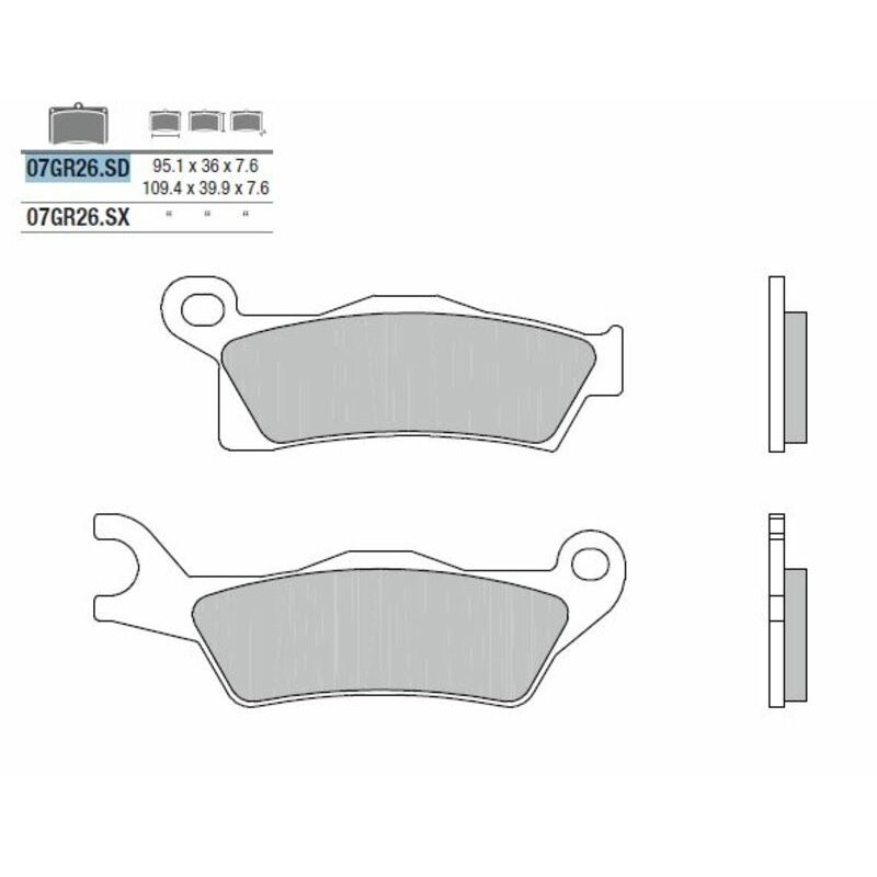 Pastillas Brembo 07GR26SD