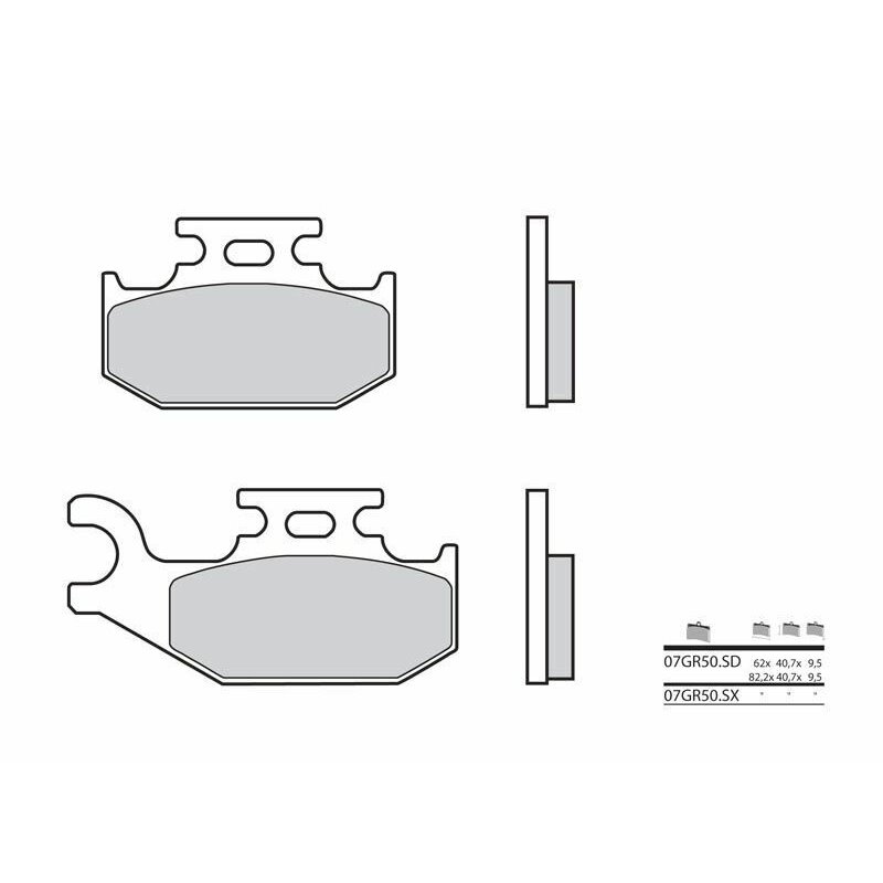 Pastillas Brembo 07GR50SX